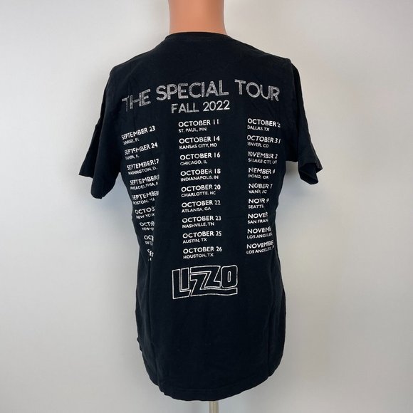 Lizzo The Special Tour T Shirt 2022 Pop Concert Black Size L - Picture 3 of 4